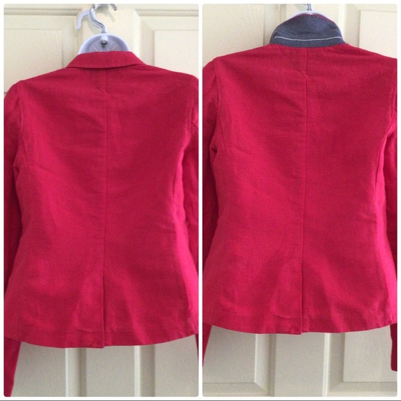 Tommy Hilfiger Linen/Cotton Blend Jacket XS - Picture 3 of 7